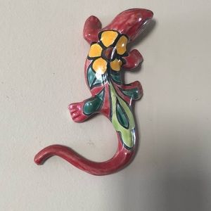 Lot of 3 gecko decor pieces